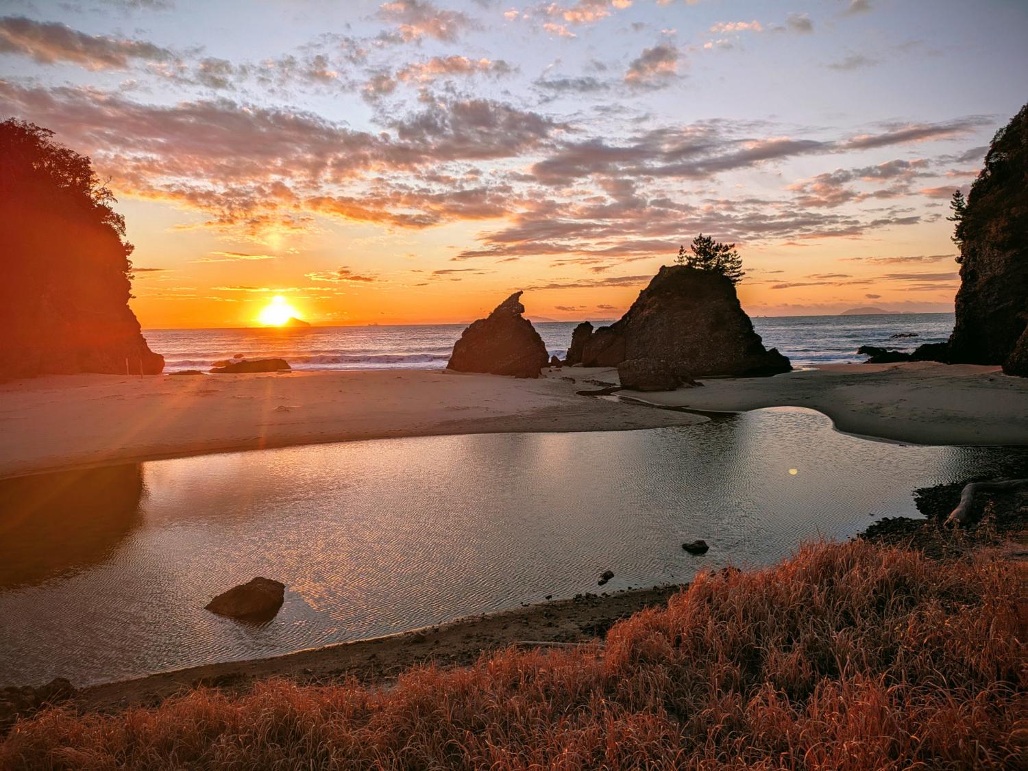 Sunset over Kisami Ohama