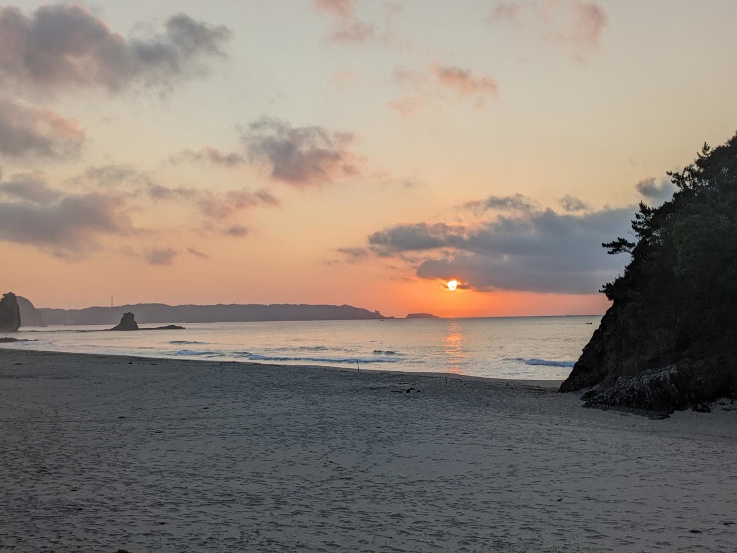 Sunset over Kisami Ohama